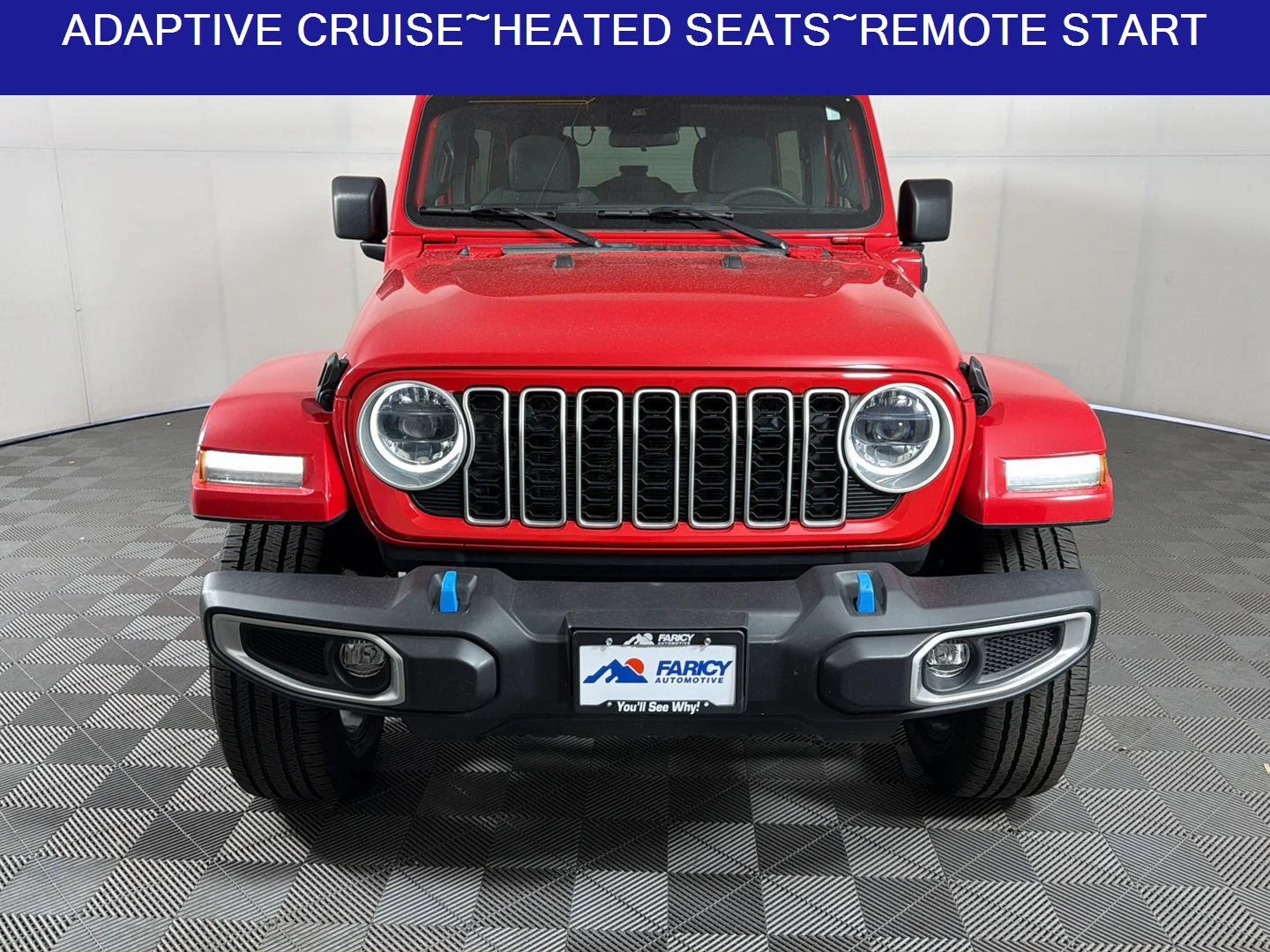 Used 2024 Firecracker Red Clearcoat Jeep Sahara image 4
