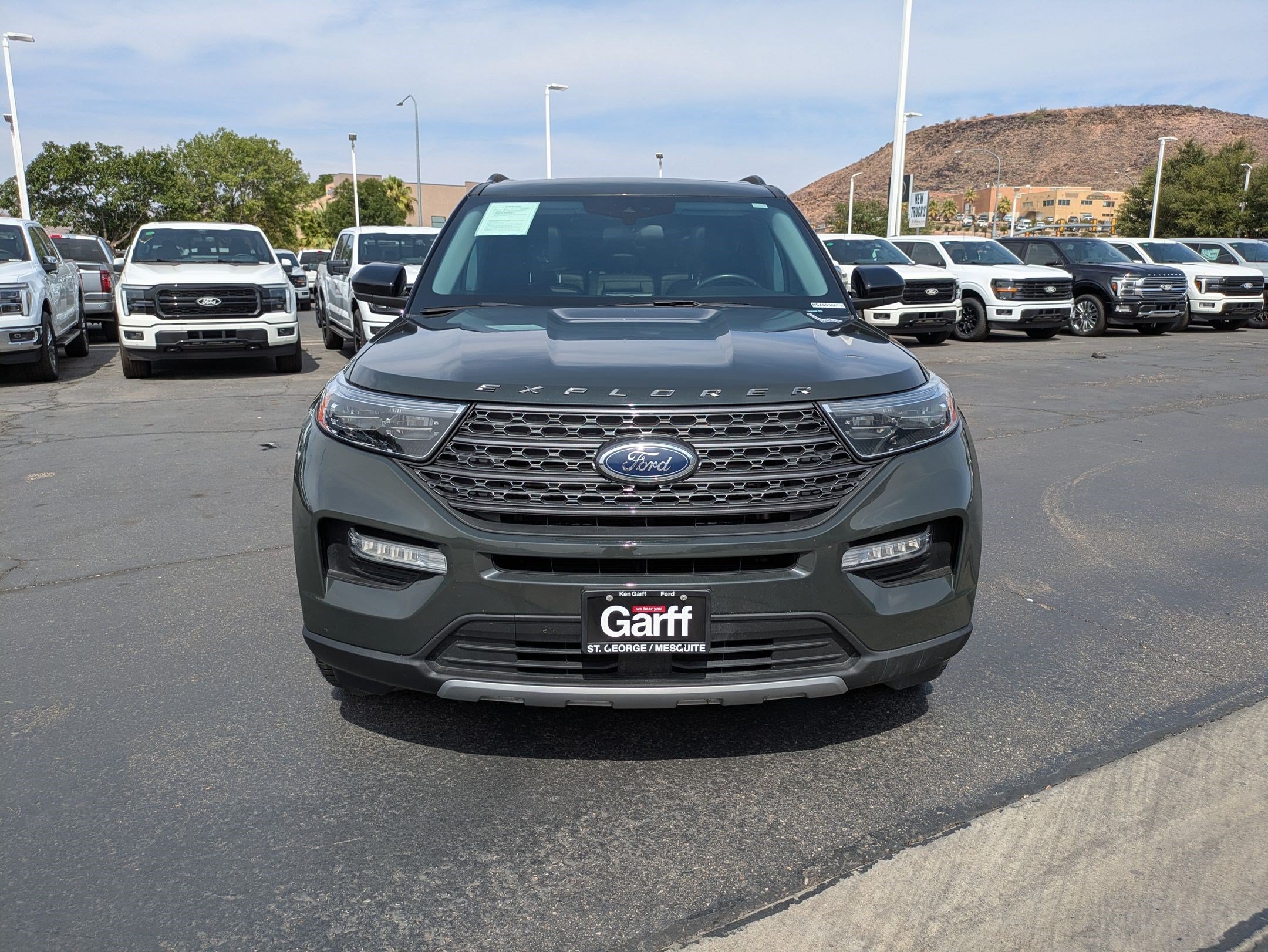 Used 2022 Forged Green Metallic Ford XLT image 8