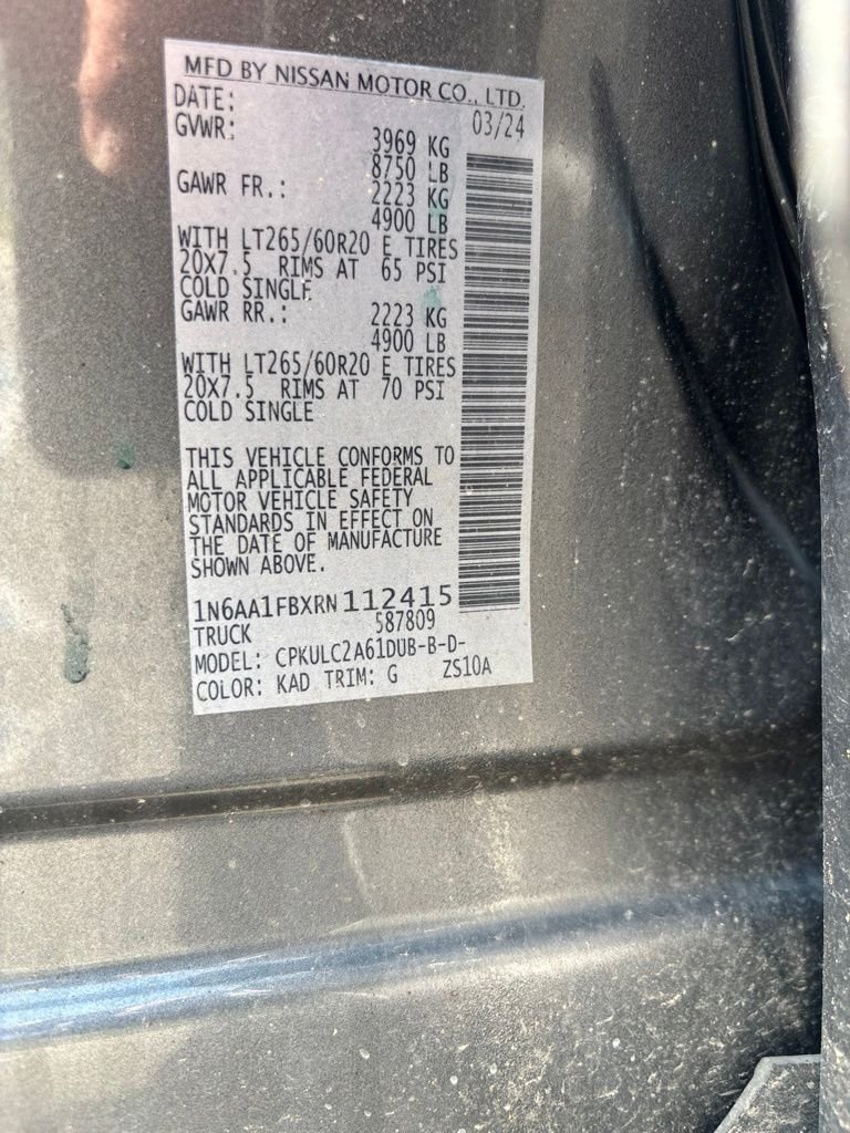 Used 2024 Gray Nissan SV image 14