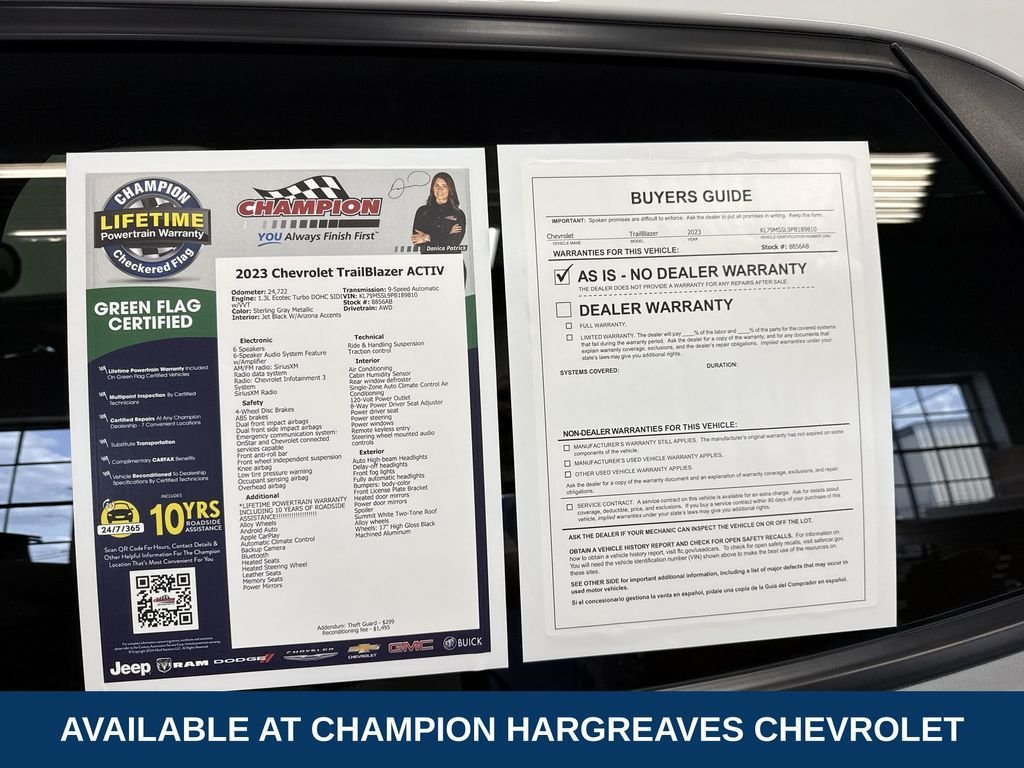 Used 2023 Sterling Gray Metallic Chevrolet ACTIV image 43