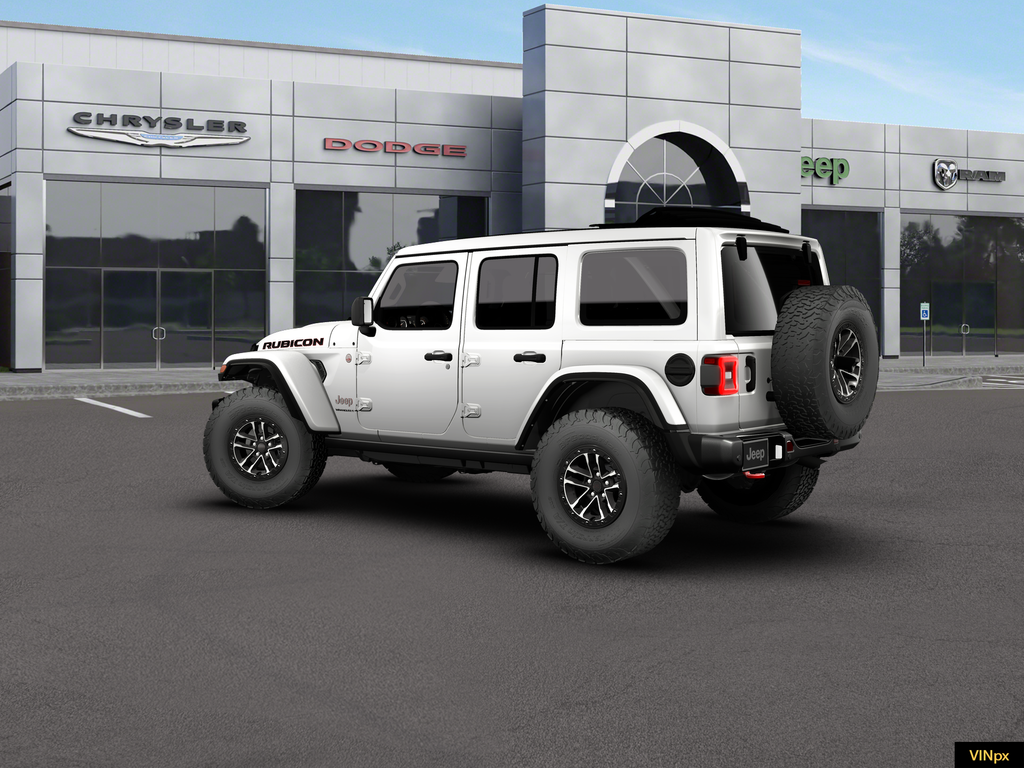 New 2026 Bright White Clear-Coat Exterior Paint Jeep Rubicon X image 3