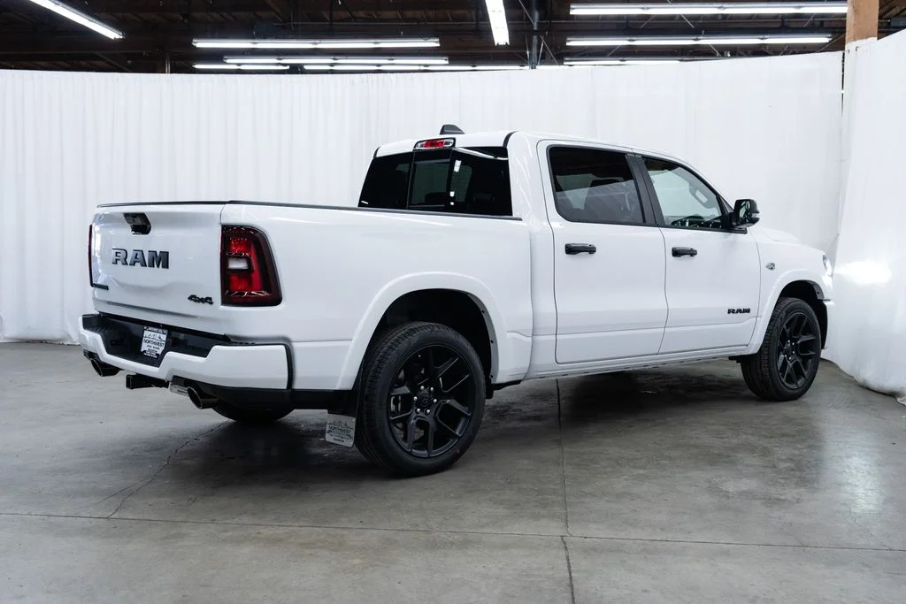 New 2026 Bright White Clear-Coat Exterior Paint RAM Laramie image 6