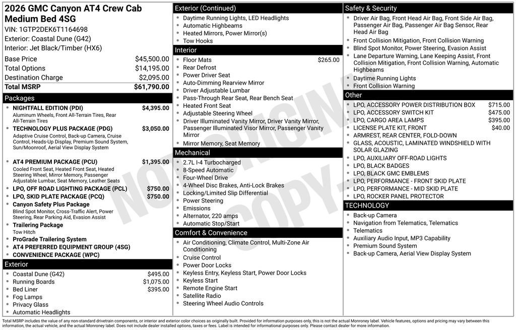 New 2026 Coastal Dune GMC AT4 image 6