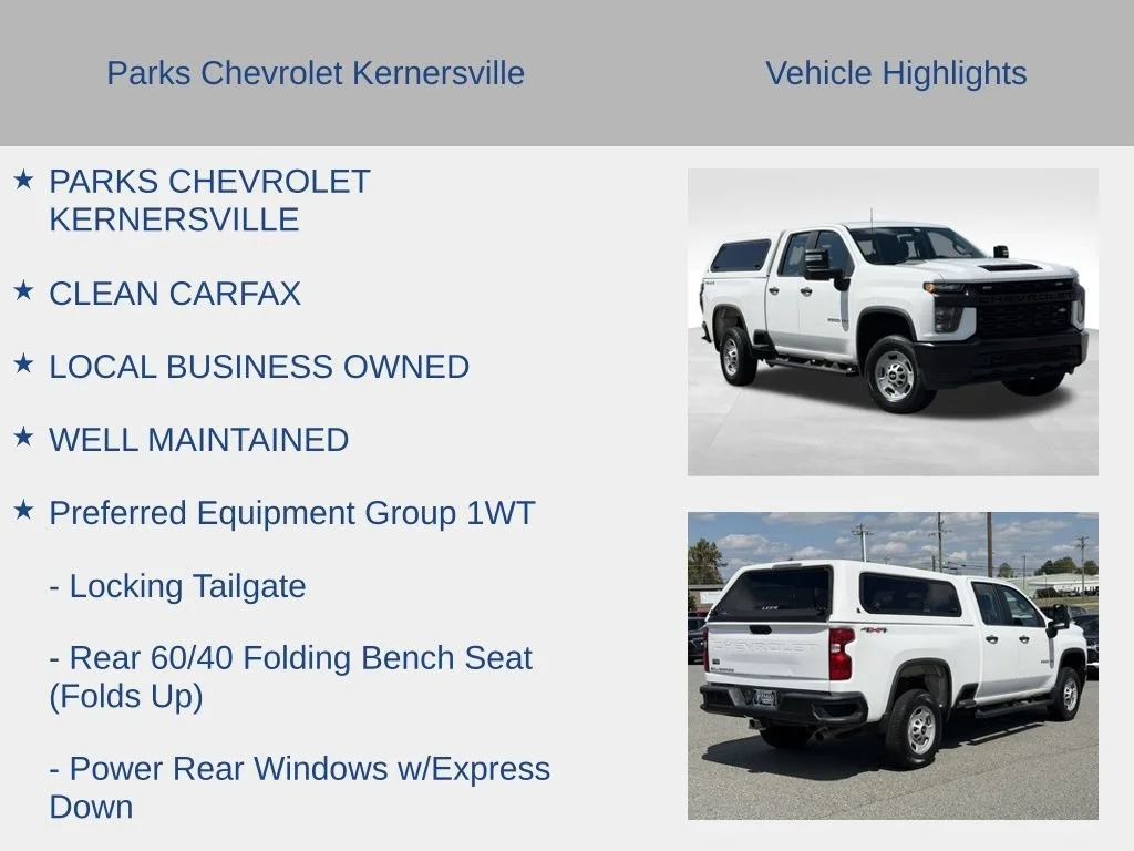 Used 2022 SUMMIT WHITE Chevrolet Work Truck image 6