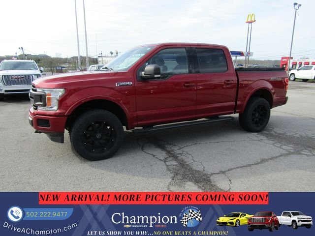 Red 2018 Ford F-150 XLT SuperCrew 4WD Pickup Truck Four-Wheel Drive