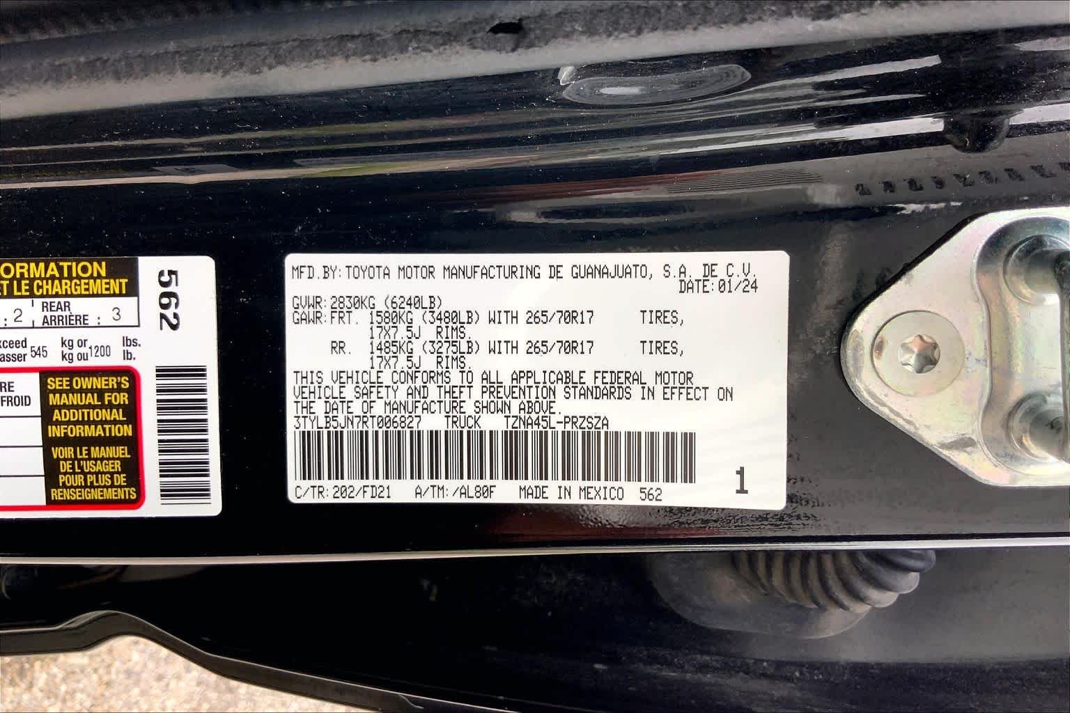 Used 2024 Black Toyota TRD Off Road image 36