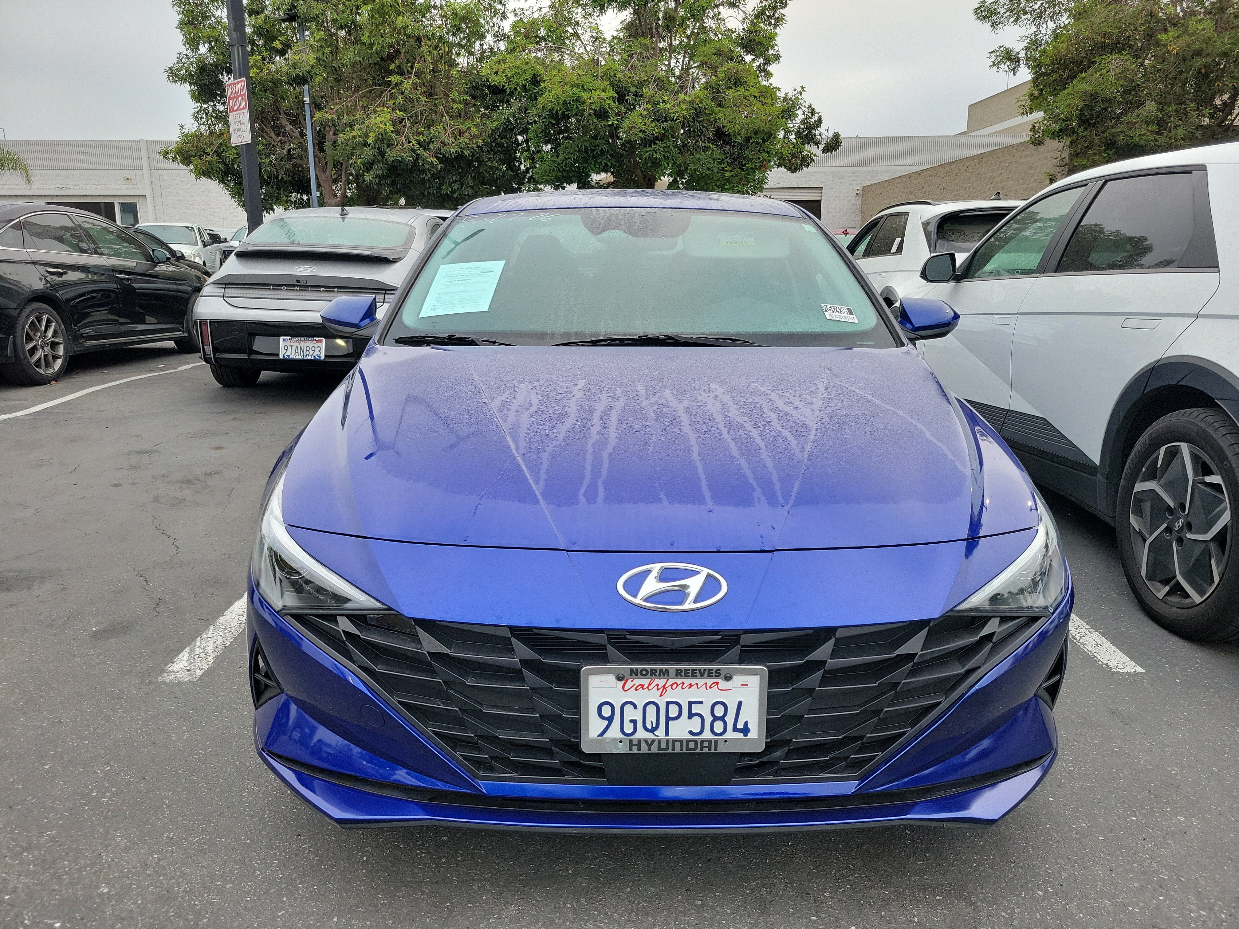 Certified Used 2023 Intense Blue Hyundai SEL image 2