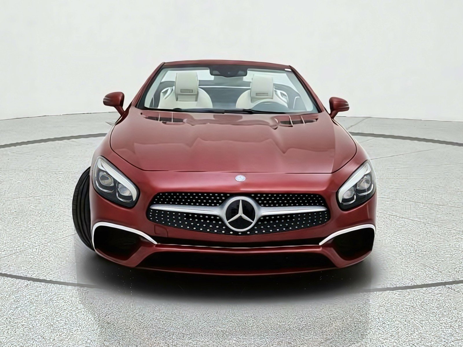 Used 2017 designo Cardinal Red Metallic Mercedes-Benz SL 450 image 3