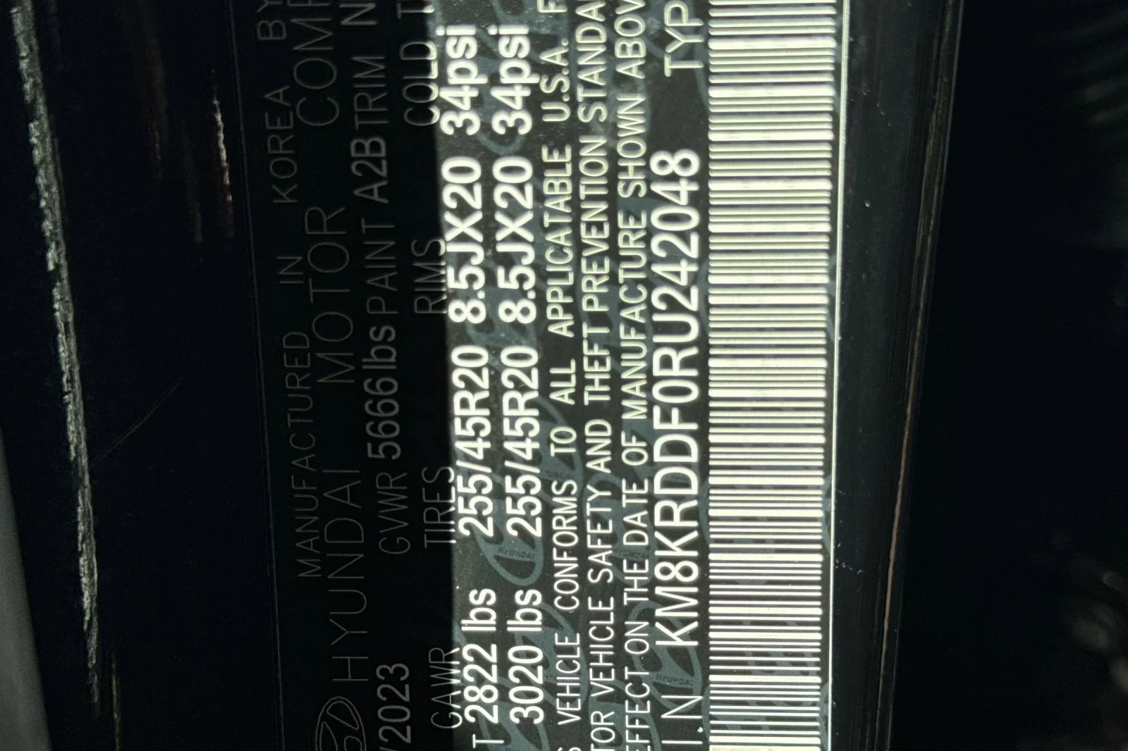 Used 2024 Abyss Black Hyundai Limited image 30