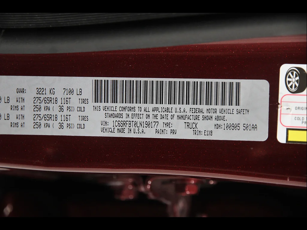 Used 2020 Delmonico Red Pearl Coat Ram Big Horn image 22