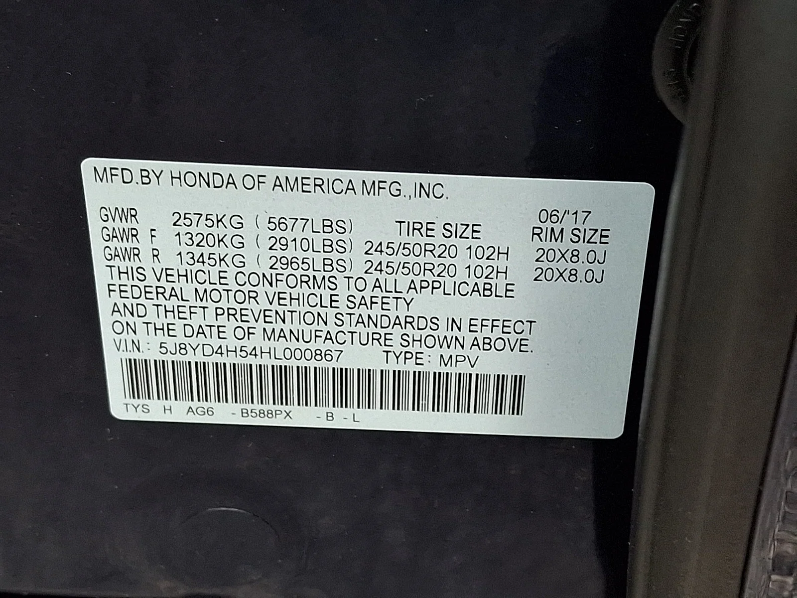 Used 2017 Fathom Blue Pearl Acura w/Technology Pkg image 27