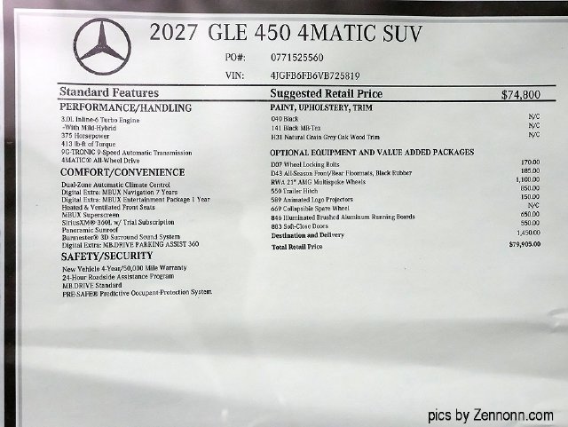 New 2027 Black Mercedes-Benz GLE 450 image 26