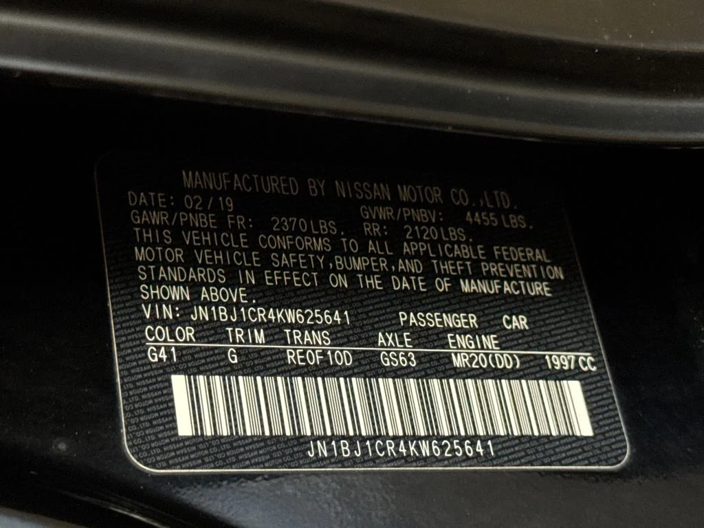 Used 2019 Black Nissan SV image 28