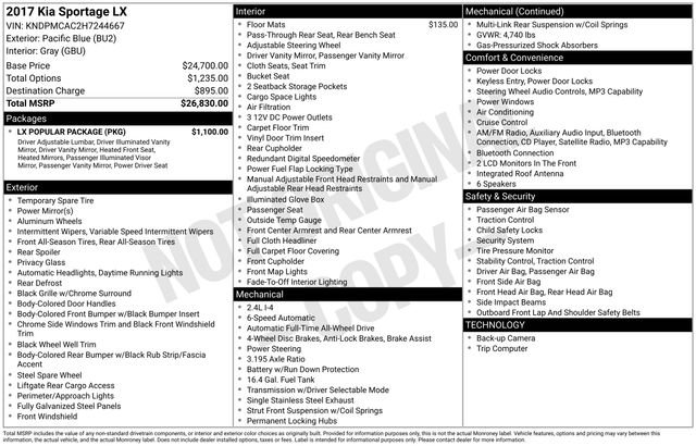 2017 Kia Sportage LX