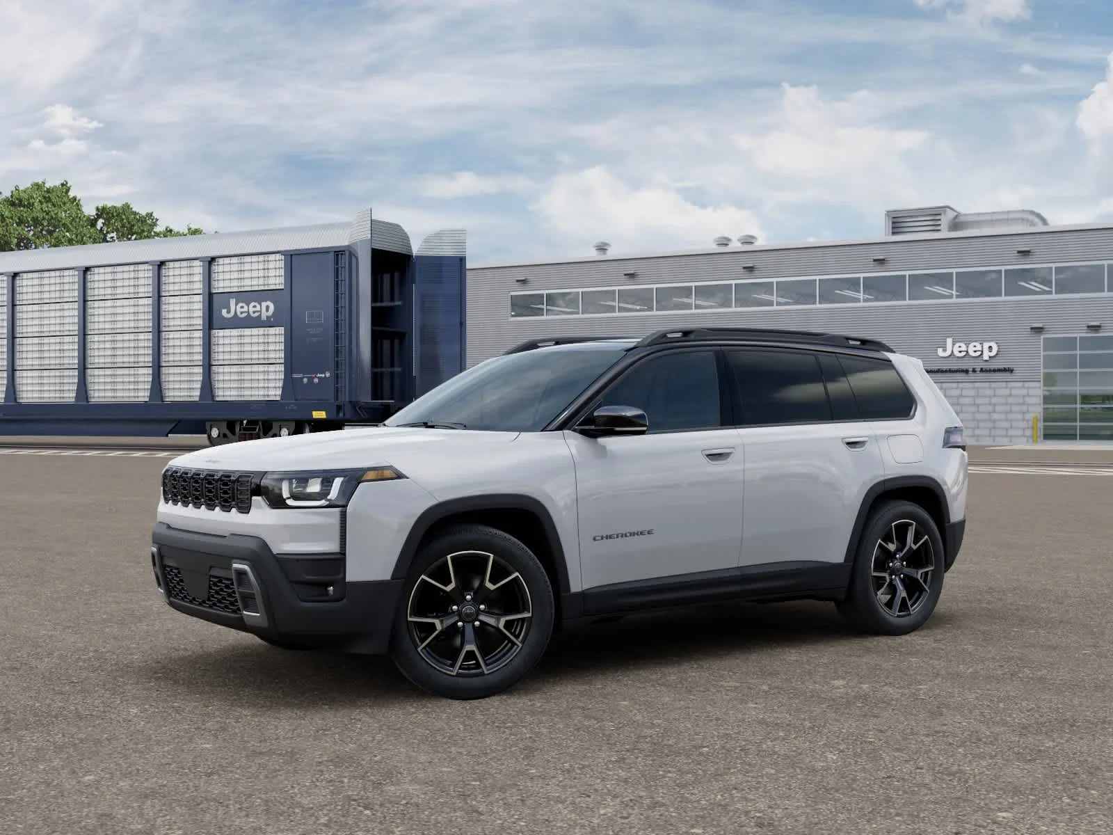 New 2026 Bright White Clearcoat Jeep Overland image 2