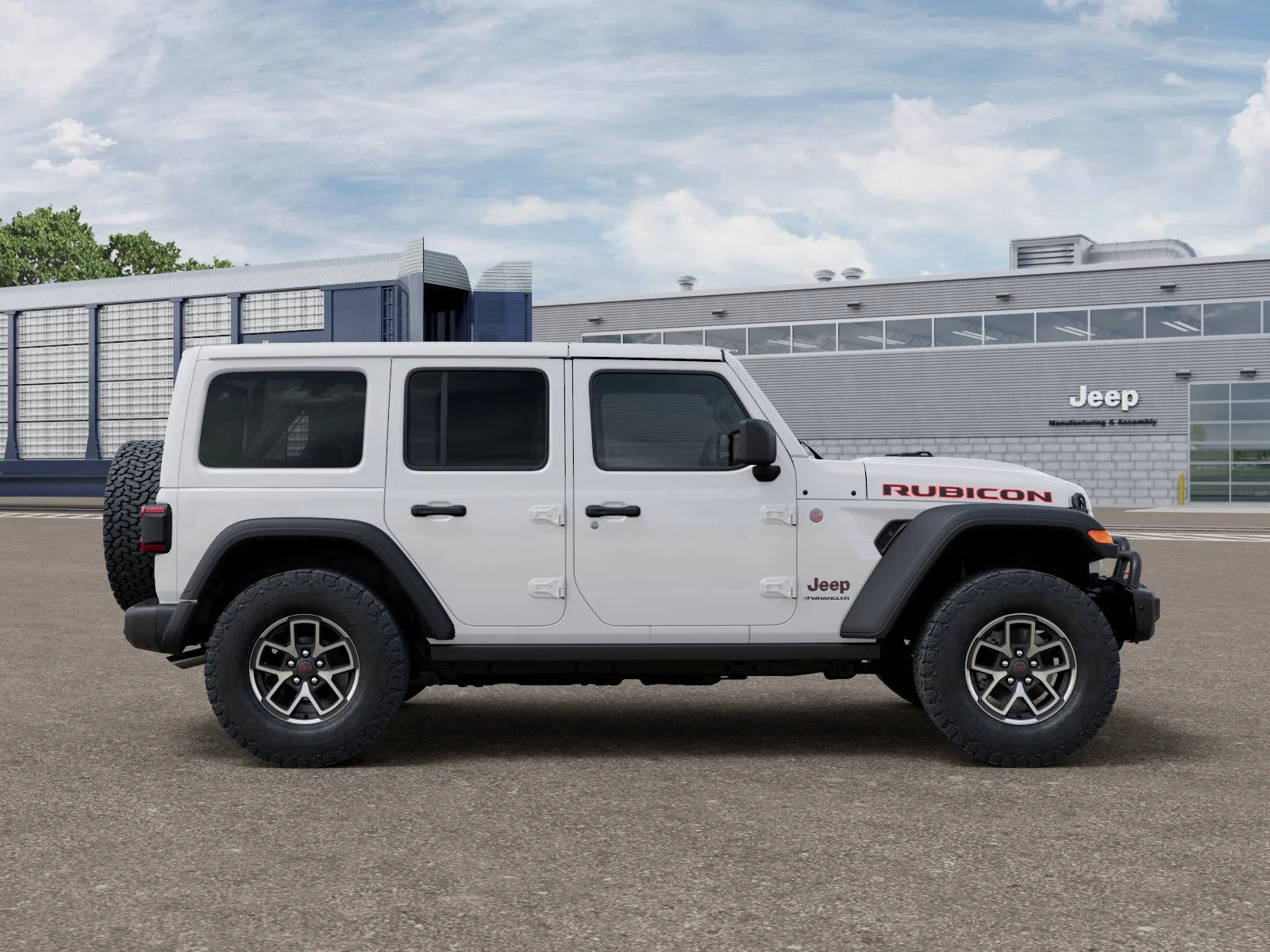 New 2026 Bright White Clear-Coat Exterior Paint Jeep Rubicon image 21