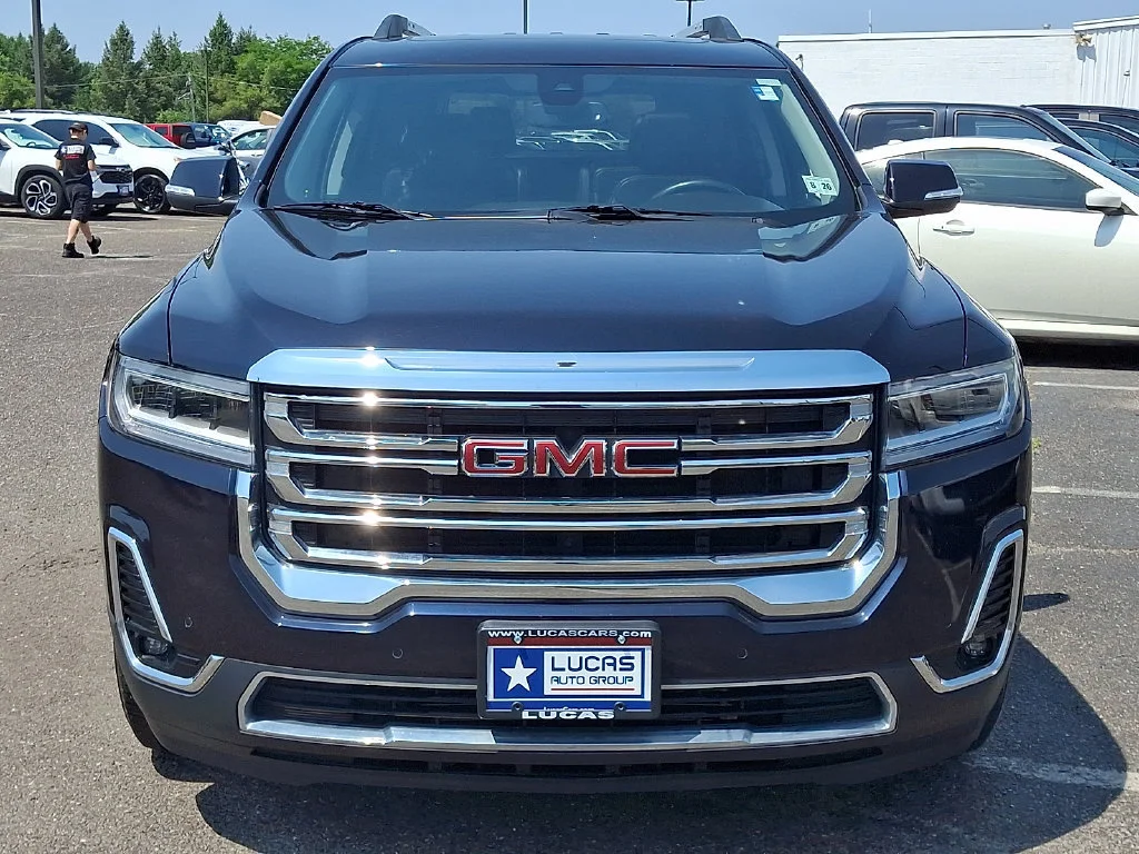Used 2021 MIDNIGHT BLUE METALLIC GMC SLT image 4