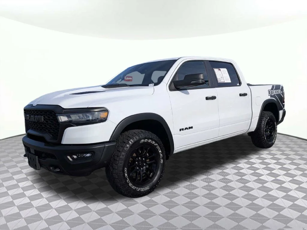 Used 2025 Bright White Clearcoat Ram Rebel image 7