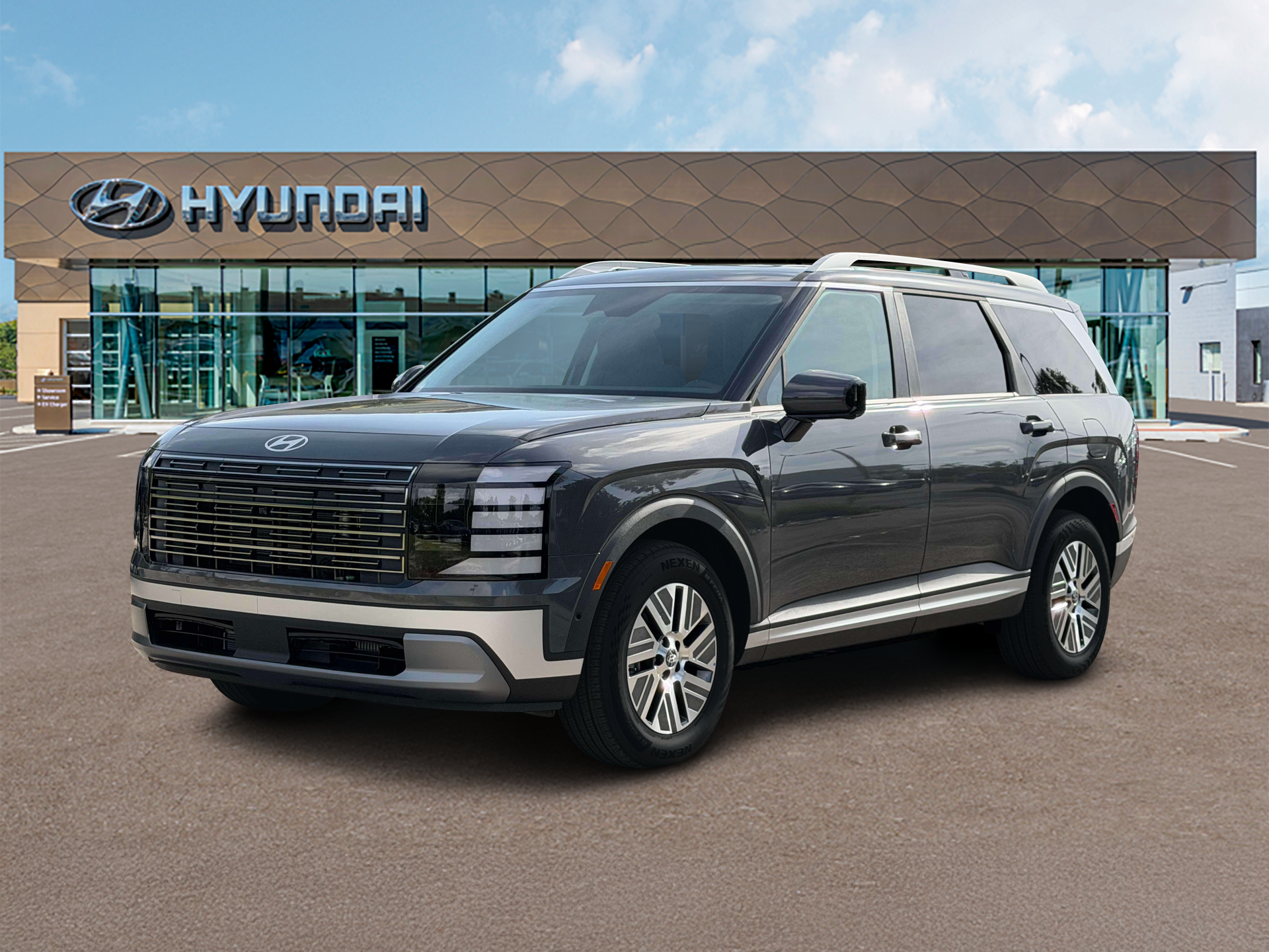 New 2027 Ecotronic Gray Pearl Hyundai SEL Premium 7P image 1