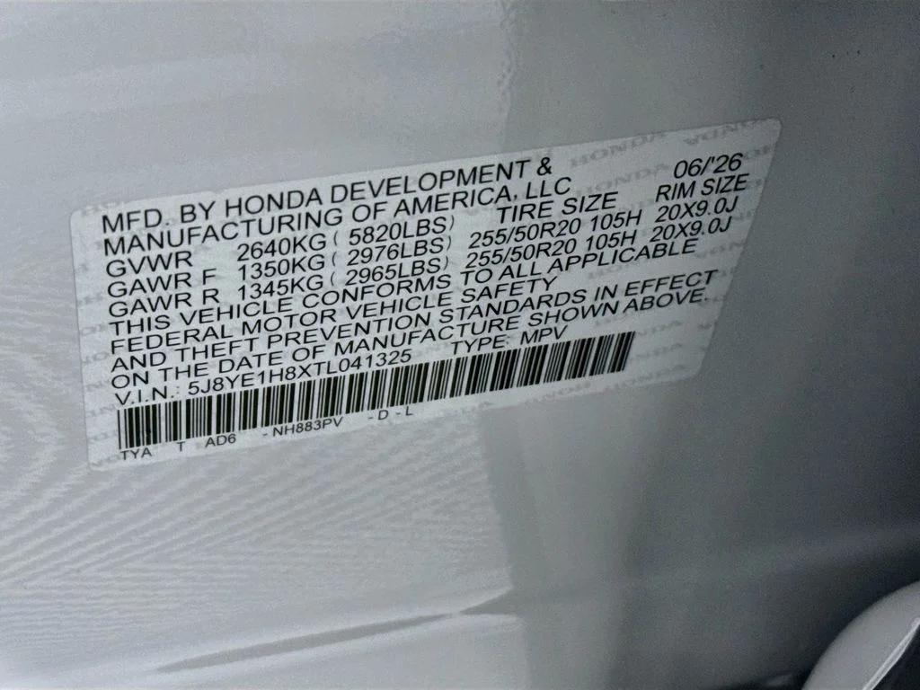 New 2026 Platinum White Pearl Acura Advance Package image 27