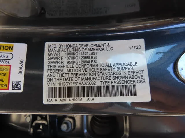 Certified Used 2024 Meteorite Gray Metallic Honda EX image 24