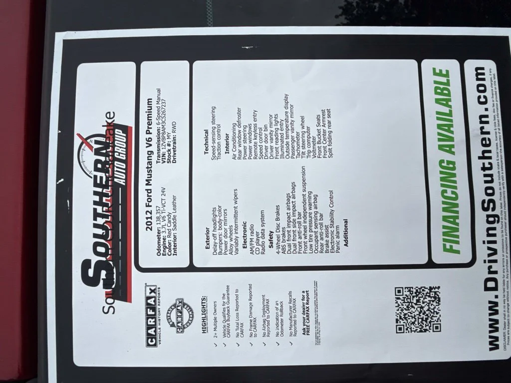 Used 2012 Red Ford V6 Premium image 11