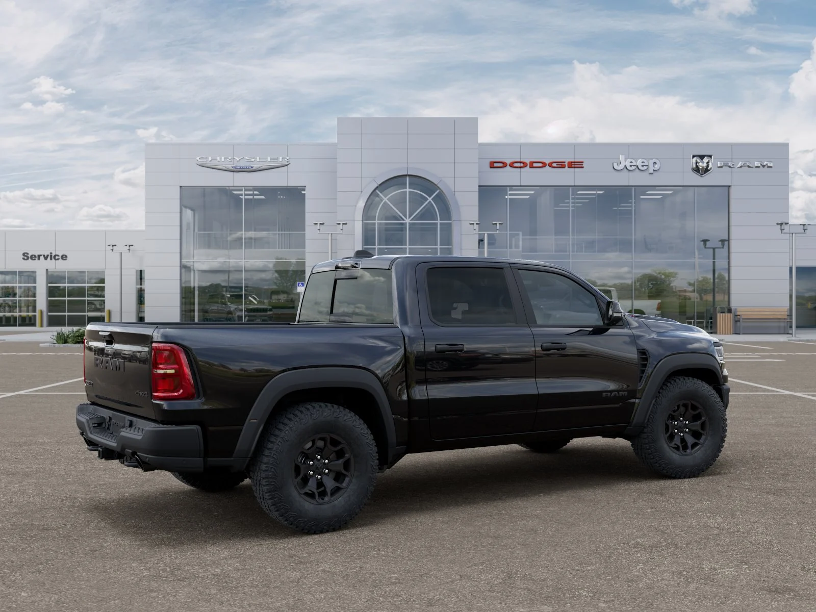 New 2026 Diamond Black Crystal Pearl-Coat Exterior Paint RAM RHO image 27