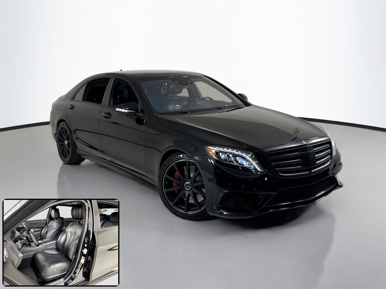 Used 2015 Obsidian Black Metallic Mercedes-Benz S 65 AMG® | Rear TVs | RennTech Upgrades image 2