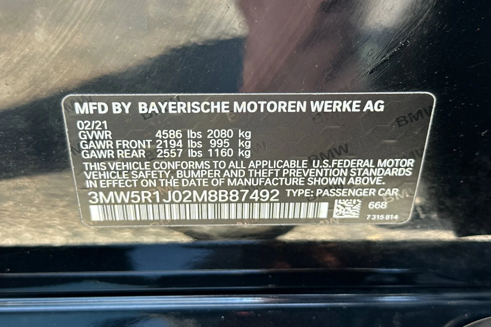 Used 2021 Jet Black BMW 330i image 28
