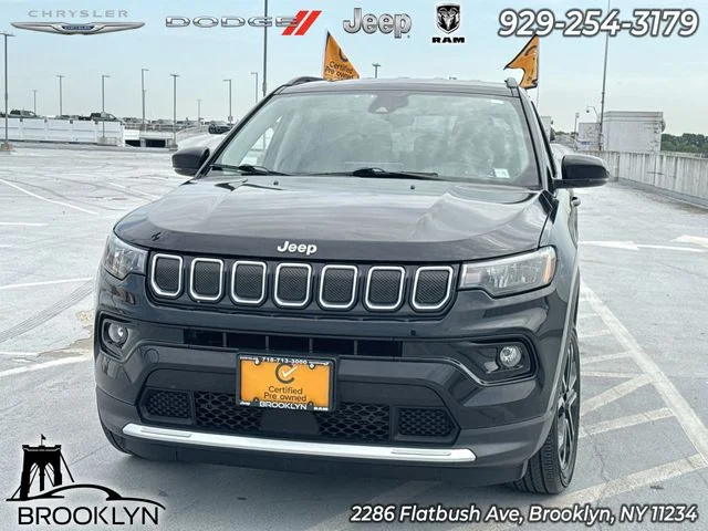 Certified Used 2022 Black Jeep Limited image 1