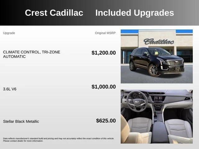 Used 2023 Stellar Black Metallic CADILLAC FWD Premium Luxury image 4