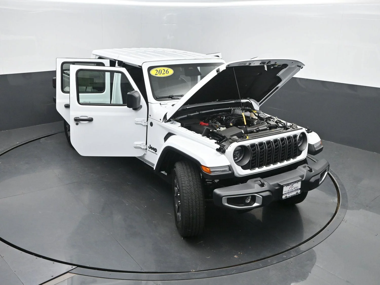 New 2026 Bright White Clear-Coat Exterior Paint Jeep Sahara image 44