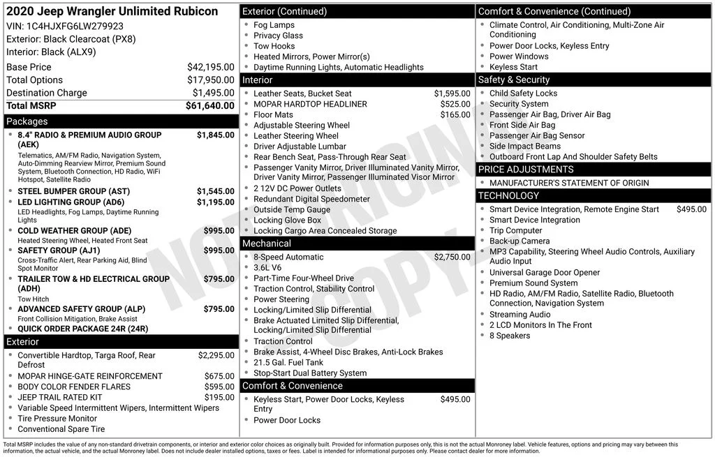 Used 2020 Black Jeep Unlimited Rubicon image 10