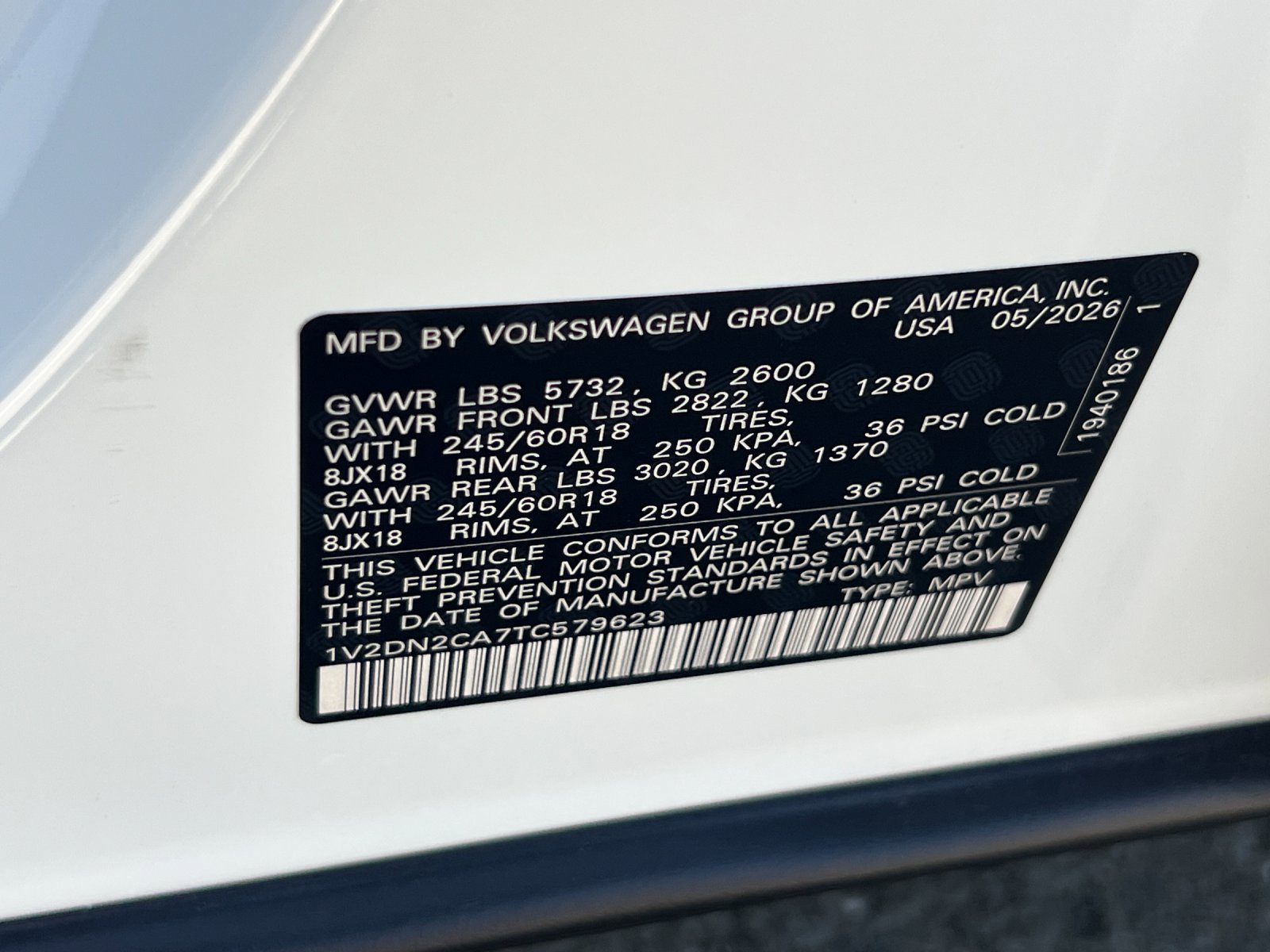 New 2026 Opal White Pearl Volkswagen 2.0T SE image 27