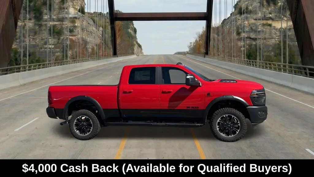 New 2026 Flame Red Clear-Coat Exterior Paint RAM Rebel image 11