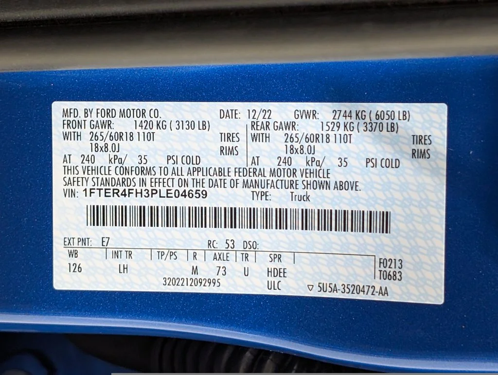 Certified Used 2023 Velocity Blue Metallic Ford XLT image 24