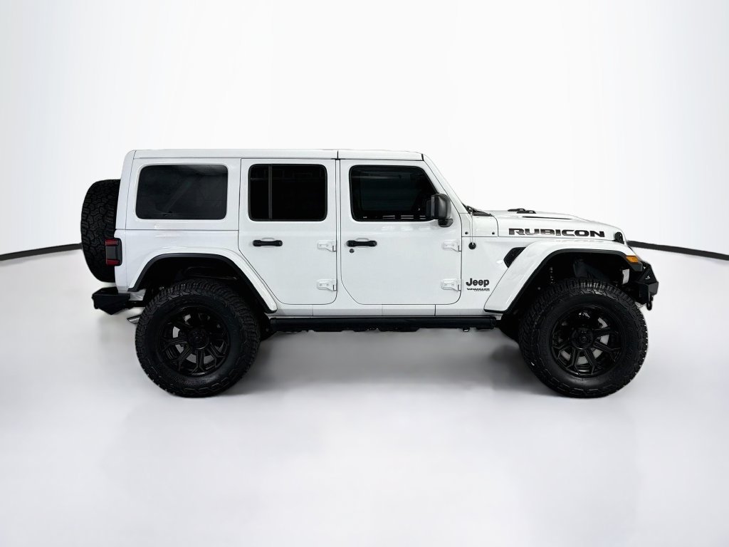 Used 2020 Bright White Clearcoat Jeep Unlimited Rubicon image 4