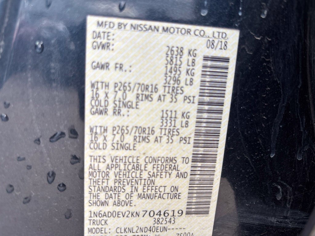 Used 2019 Blue Nissan SV image 9