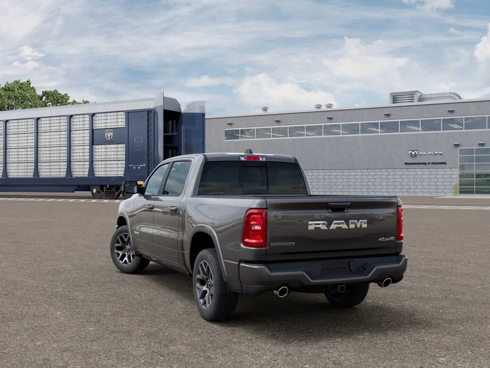 New 2026 Granite Crystal Metallic Clear-Coat Exterior Paint RAM Laramie image 3
