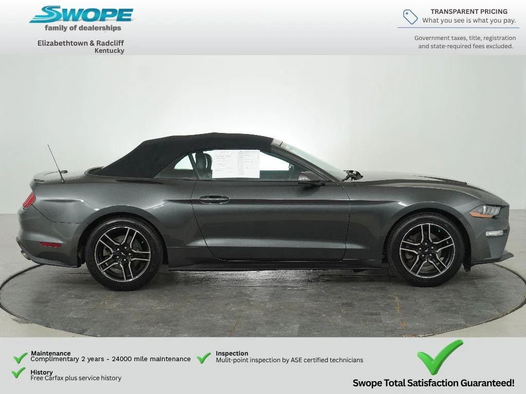 Used 2020 Ford Mustang EcoBoost Premium with VIN 1FATP8UH9L5112980 for sale in Elizabethtown, KY