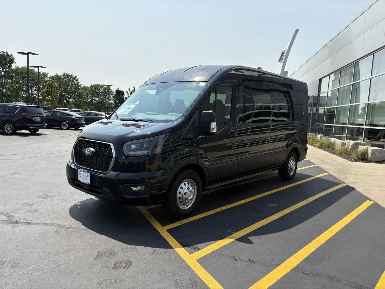 New 2026 Agate Black Metallic Ford Passenger Van XLT image 3