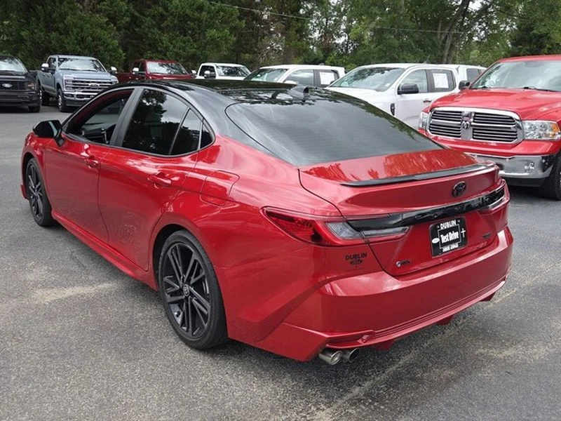Used 2025 Supersonic Red / Midnight Black Metallic Toyota XSE image 12