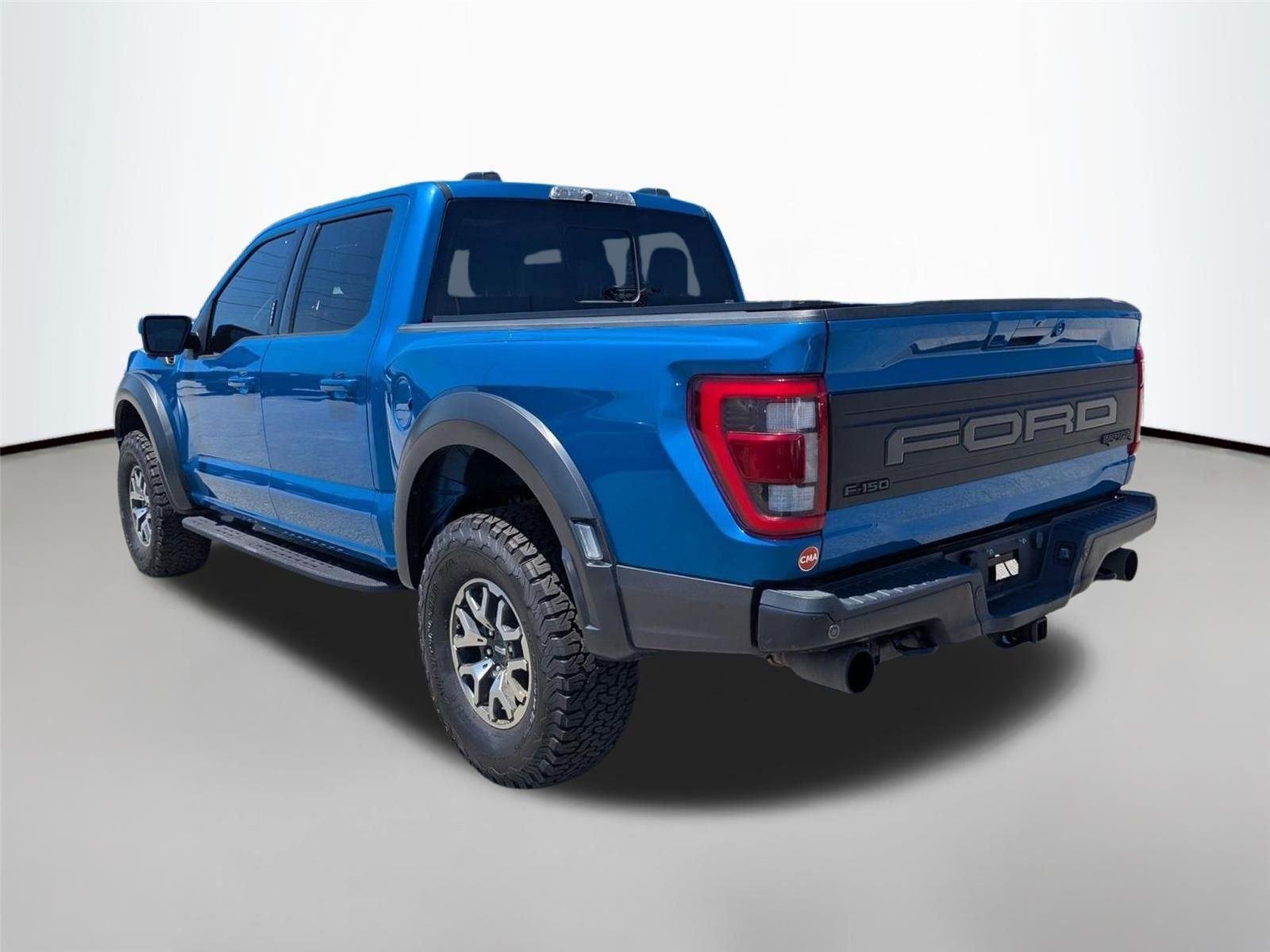 Used 2021 Velocity Blue Metallic Ford Raptor image 7