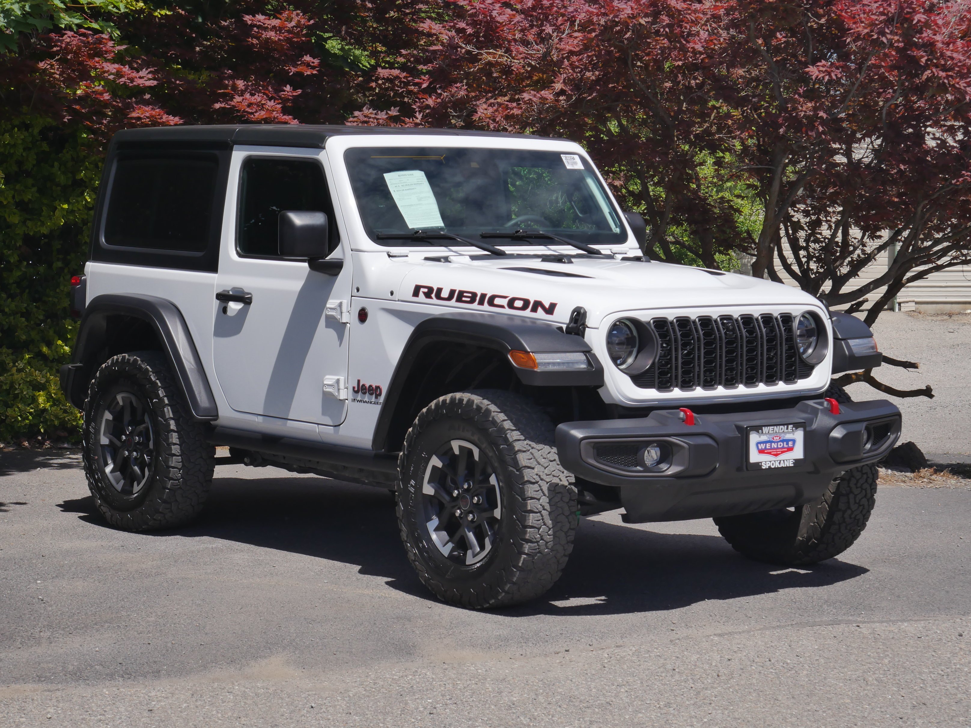 Certified Used 2024 Bright White Clearcoat Jeep Rubicon image 31