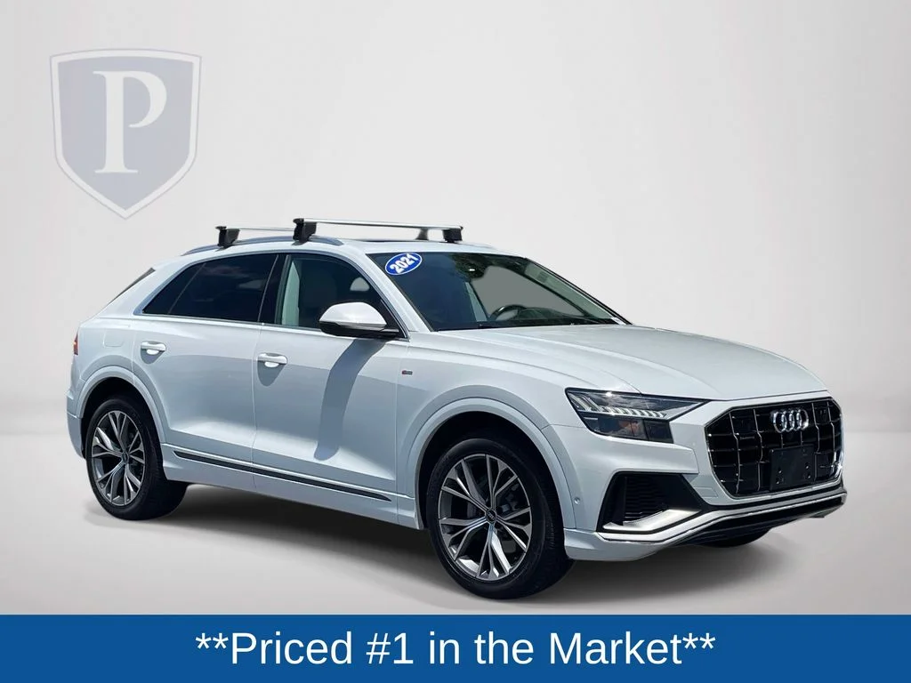 Used 2021 White Audi 55 Prestige image 2