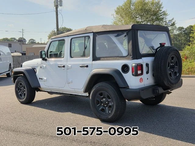 Used 2023 White Jeep Unlimited Sport image 3