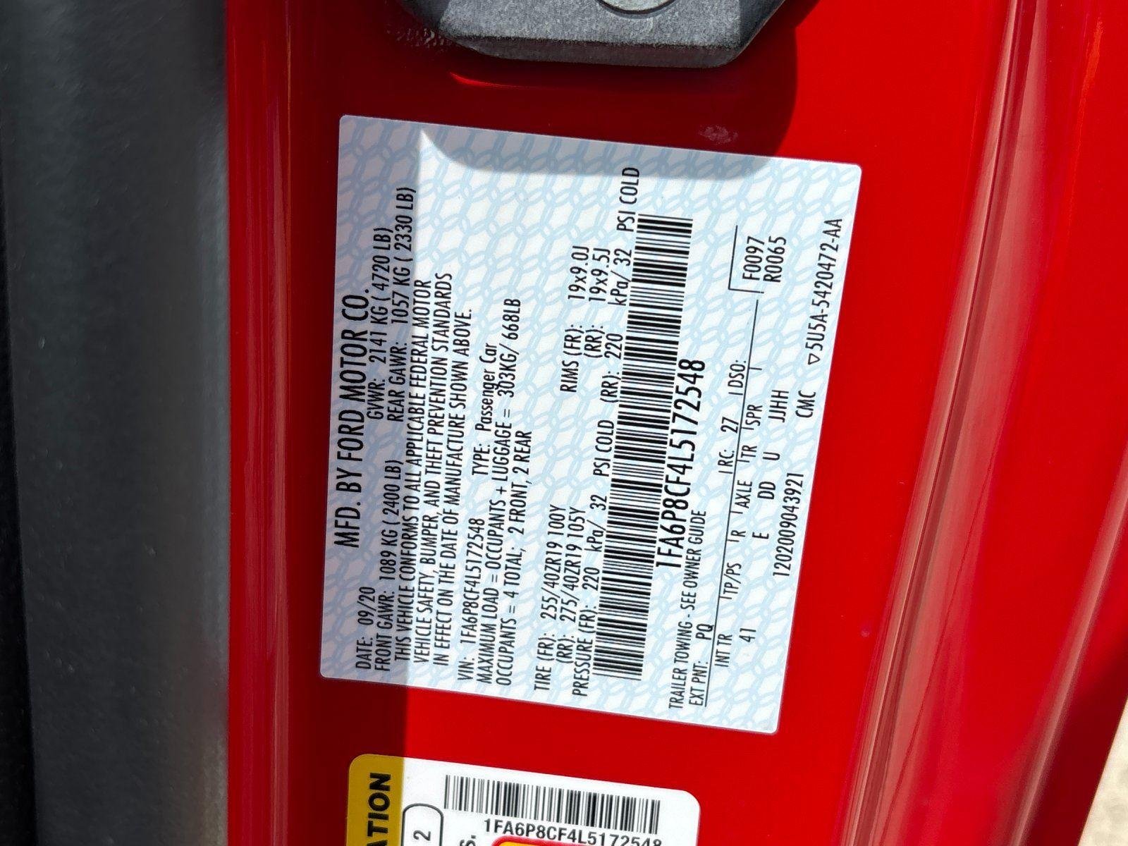 Used 2020 Race Red Ford GT Premium image 12