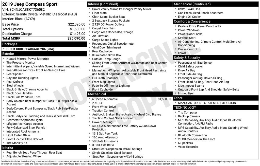 Used 2019 Gray Jeep Sport image 33
