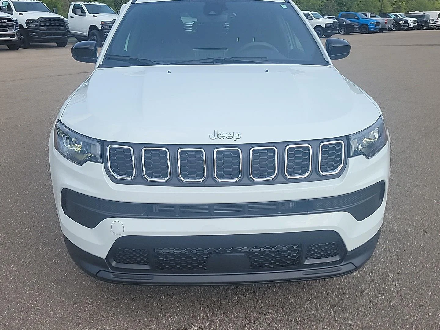 Used 2025 Bright White Clearcoat Jeep Sport image 23