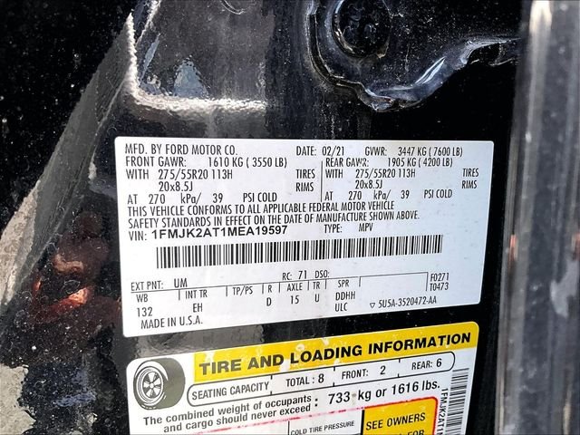 Used 2021 Black Metallic Ford Limited image 9
